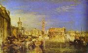J.M.W. Turner Bridge of Signs, Ducal Palace and Custom- House, Venice Canaletti Painting oil painting on canvas